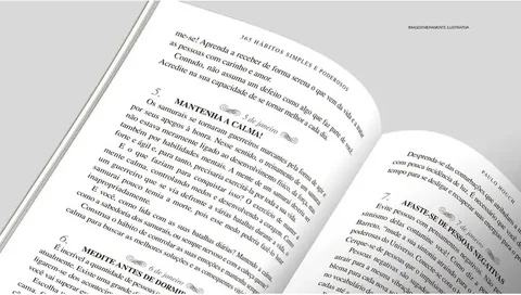 Detalhe do miolo com os hábitos de 5 e 7 de janeiro