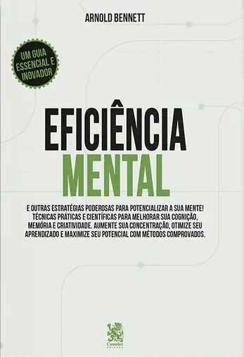 Capa do livro Eficiência Mental, de Arnold Bennett