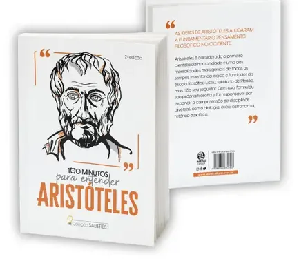 Livro 100 Minutos para Entender Aristóteles, frente e verso