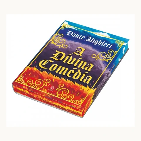 A Divina Comédia, de Dante Alighieri, edição Superluxo Principis, livro inteiro com capa e borda pintada
