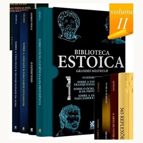 Biblioteca Estoica, box 2 e seus quatro livros